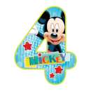 Mickey Mouse Number 4 Edible Icing Image